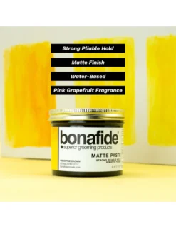 Bonafide Matte Paste Strong Pliable Hold and Matte Finish - Mens Hair Styling Product 2